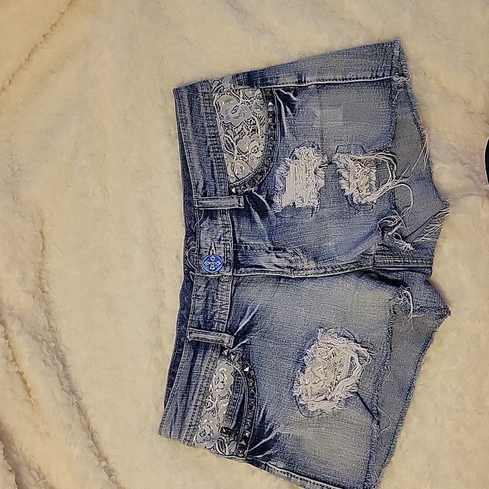 Denim shorts